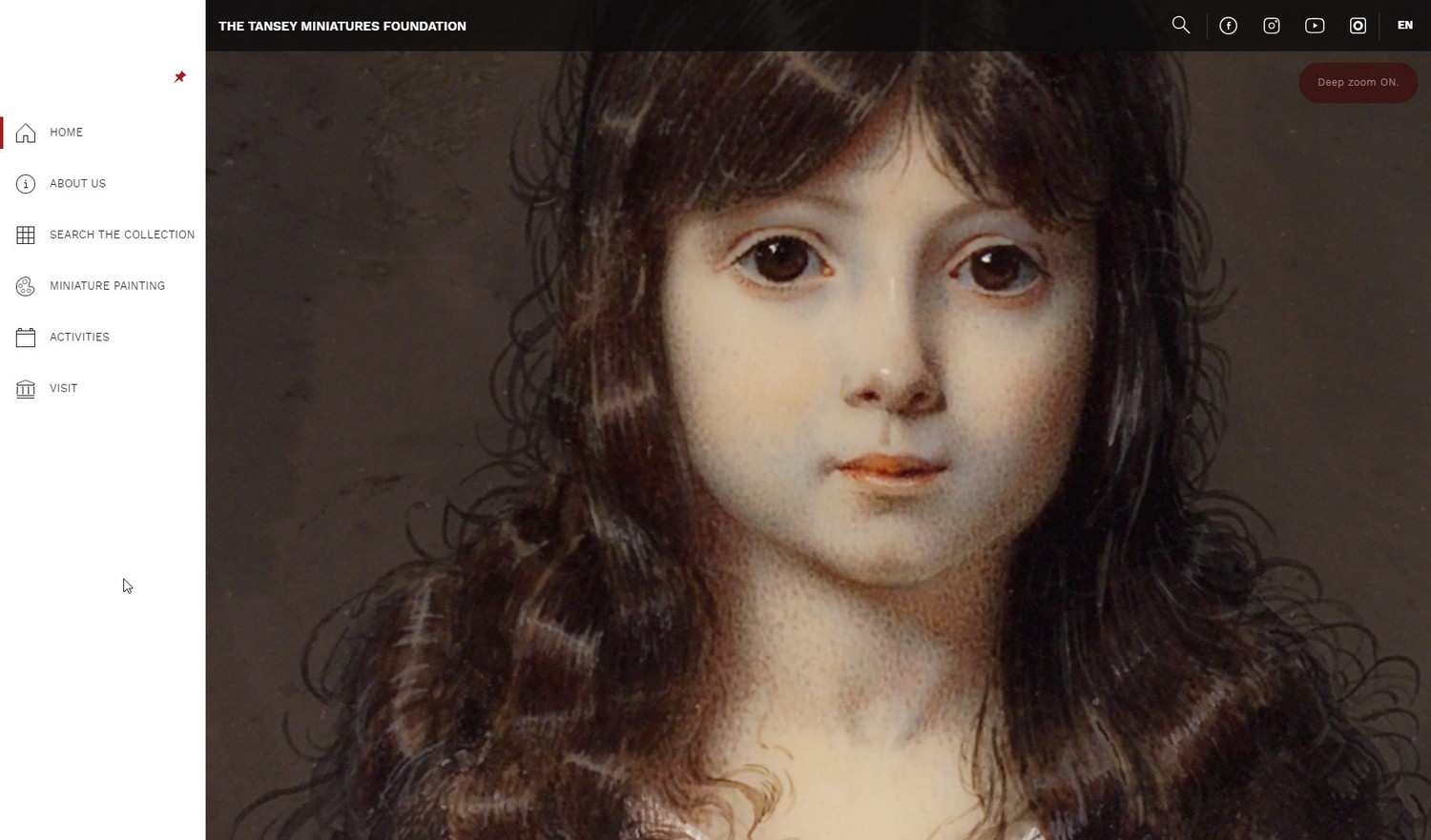 The Tansey Miniatures Foundation, Start Page. Website by Modulus, Kraków. Art direction: Mikołaj Dunikowski and Zofia Dunikowska