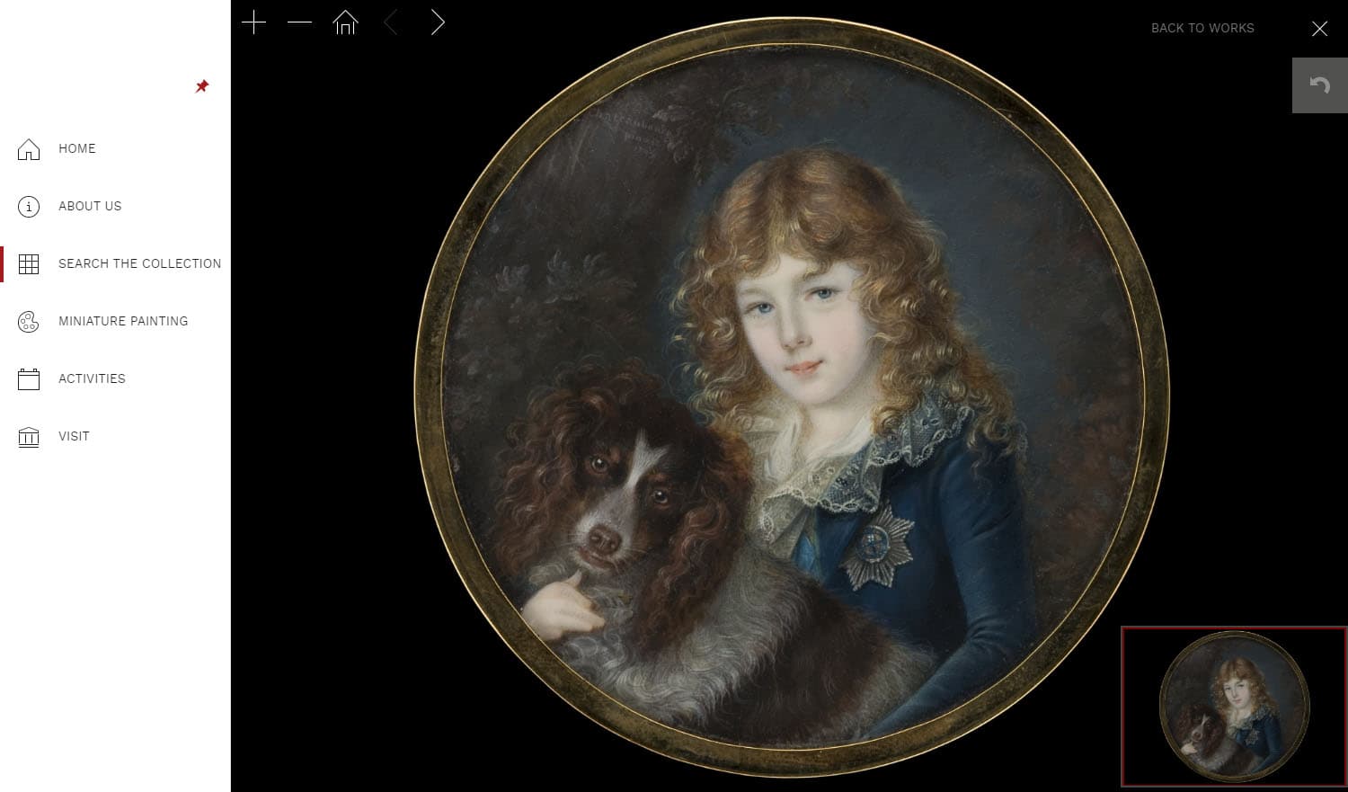 The Tansey Miniatures Foundation, A Miniature Presentation with Deep Zoom Functionality. Website by Modulus, Kraków. Art direction: Mikołaj Dunikowski and Zofia Dunikowska